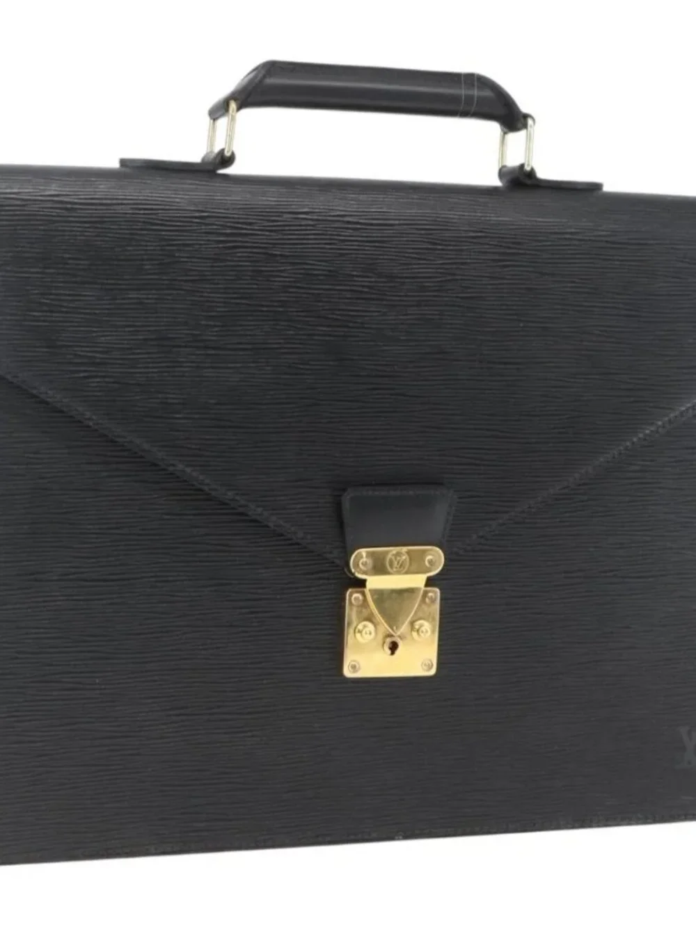 LOUIS VUITTON Epi Serviette Conseiller Business Bag Black
